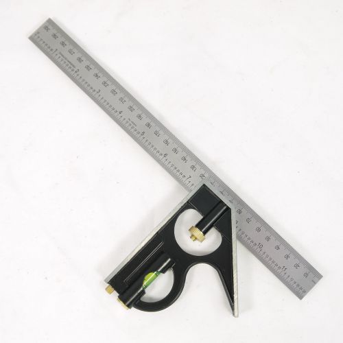 Hultafors 52ME Combination Square – 300mm (12 Inch) Metal Ruler & Angle Tool | Precision Measuring For DIY & Woodworking