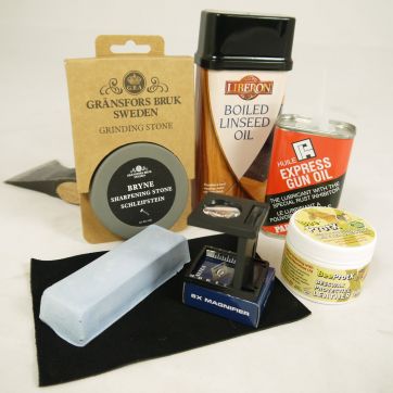 Axe Maintenance Kit with Gransfors Bruk Axe Stone