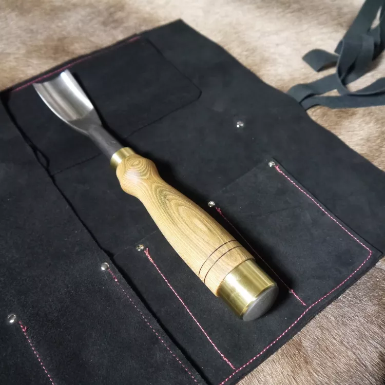 Leather Tool Roll for Carving Gouges