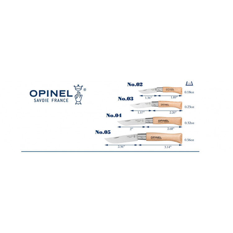 Opinel Stainless Steel EDC Folding Knife